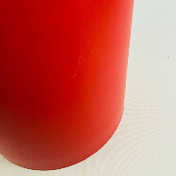 Bodum Ice‎ Bucket Red Plastic Black Lid 8.5" x 7.5" Swiss Made - Picture 10 of 10